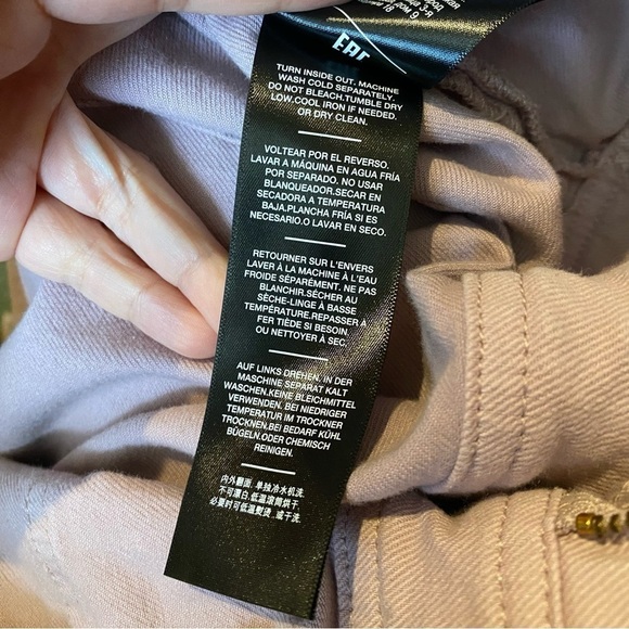 7 FOR ALL MANKIND Women Lilac Pleated Short Sleeve Denim Romper Size XS - Picture 9 of 9